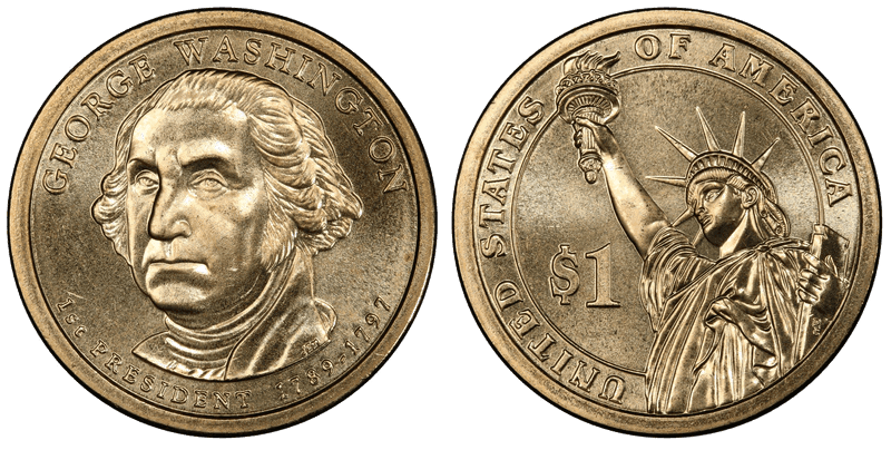 2007 (D) Presidential Dollar - George Washington, Position A