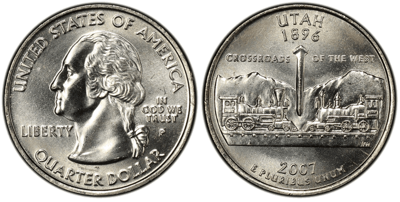 2007 (P) Utah State Quarter