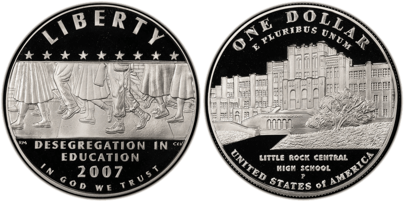 2007 (P) Proof Desegregation Dollar