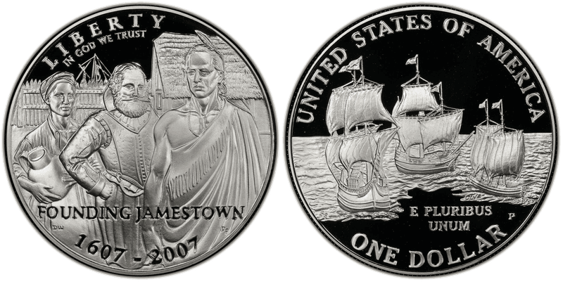 2007 (P) Proof Jamestown Dollar