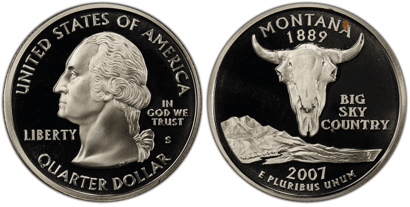 2007 (S) Proof Montana Silver State Quarter