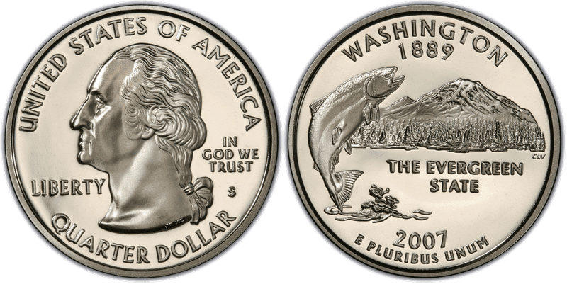 2007 (S) Proof Washington State Quarter