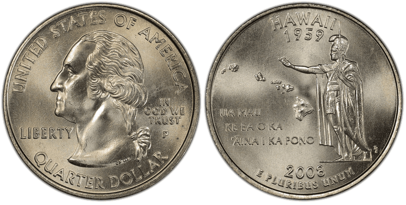 2008 (P) Hawaii State Quarter