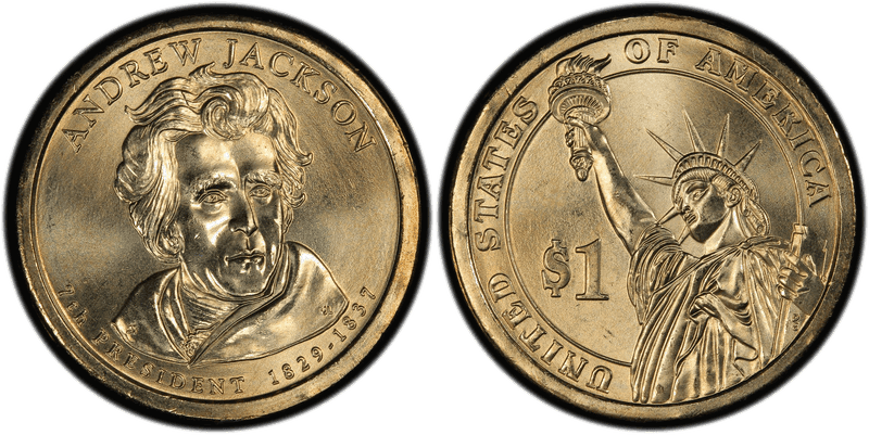 2008 (P) Presidential Dollar - Andrew Jackson, Position B