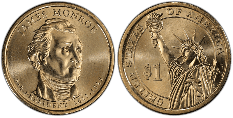 2008 (P) Presidential Dollar - James Monroe, Position B