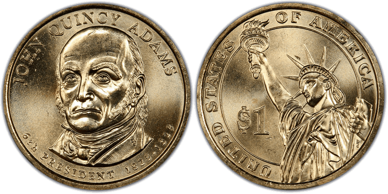 2008 (P) Presidential Dollar - John Quincy Adams, Position A
