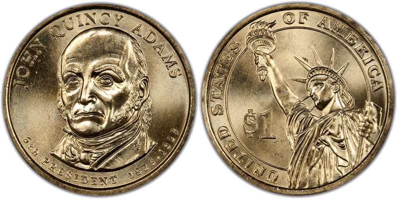 2008 (P) Presidential Dollar - John Quincy Adams, Position B