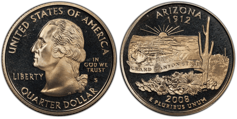 2008 (S) Proof Arizona State Quarter
