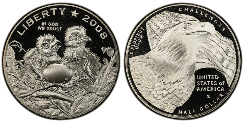 2008 (S) Proof Bald Eagle Commemorative Half Dollar