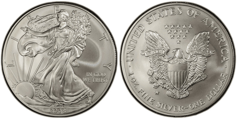 2008 (W) Burnished Eagle, Rev '07 FS-901 Dollar