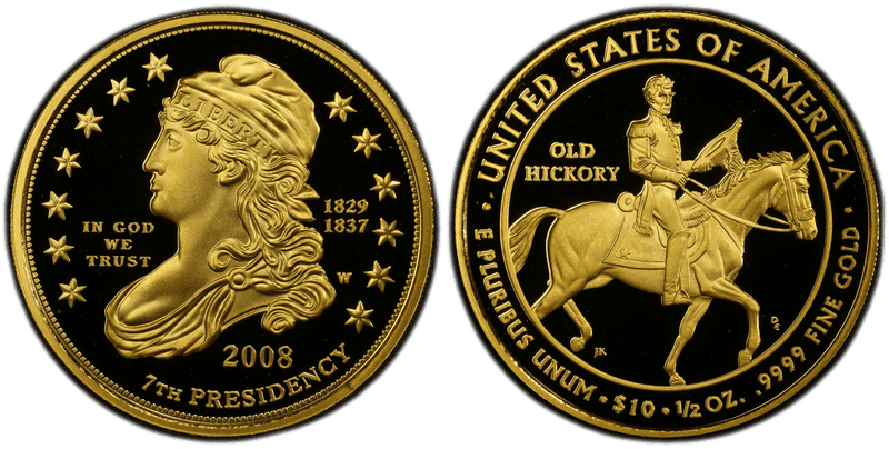 2008 (W) Proof Jackson's Liberty First Spouse Ten Dollar Gold