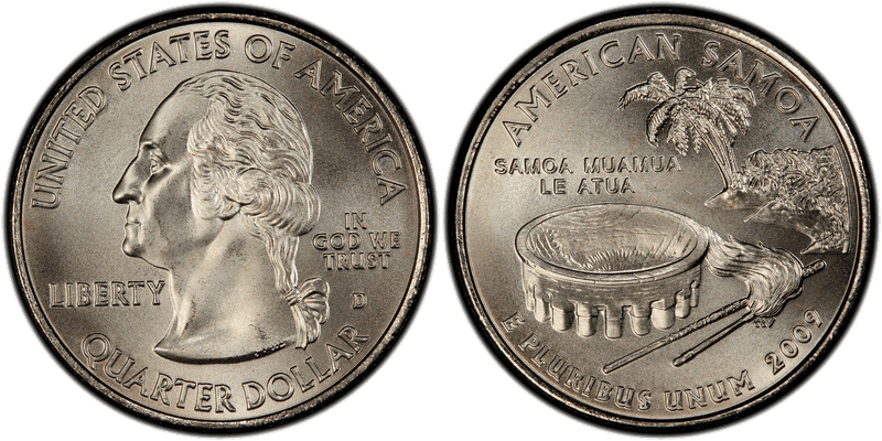 2009 (D) American Samoa Satin Finish Quarter