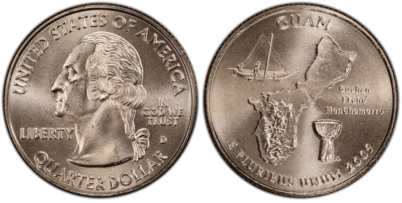 2009 (D) Guam Satin Finish Quarter