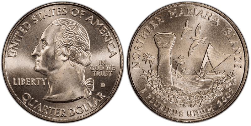 2009 (D) Northern Mariana Islands Satin Finish Quarter
