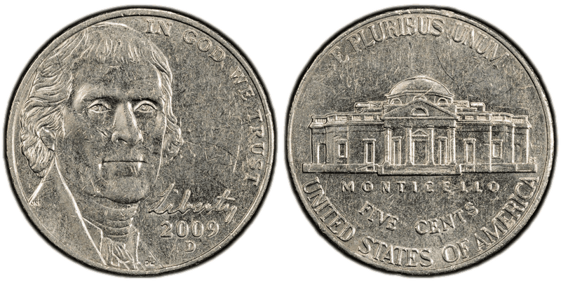 2009 Jefferson Nickel