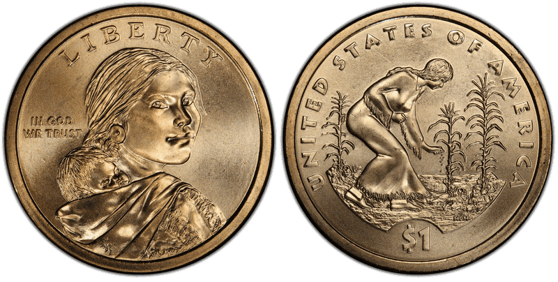 2009 (D) Satin Finish Native American Dollar - Position A