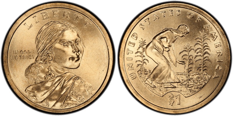 2009 (D) Satin Finish Native American Dollar - Position B