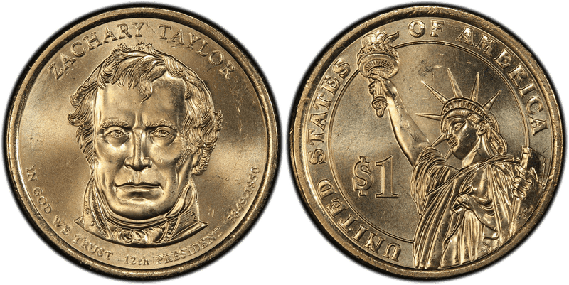 2009 (D) Presidential Dollar - Zachary Taylor, Position A