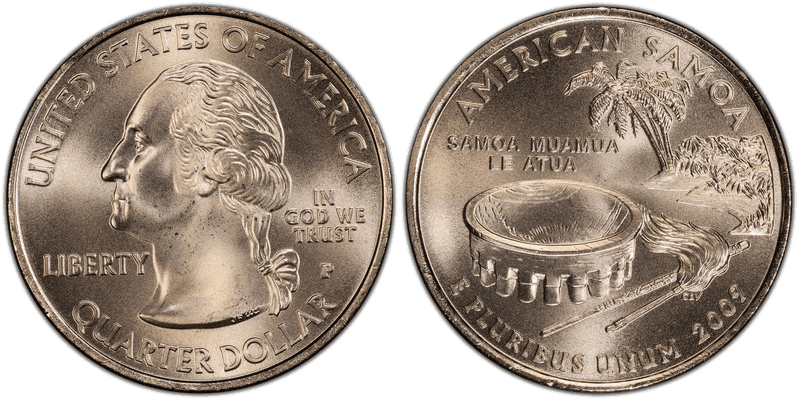 2009 (P) American Samoa Satin Finish Quarter
