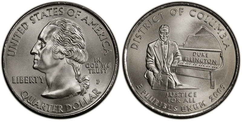 2009 (P) District of Columbia Satin Finish Quarter
