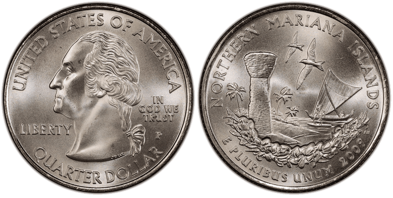 2009 (P) Northern Mariana Islands Satin Finish Quarter