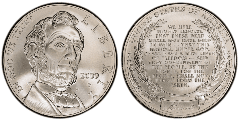 2009 (P) Abraham Lincoln Commemorative Dollar