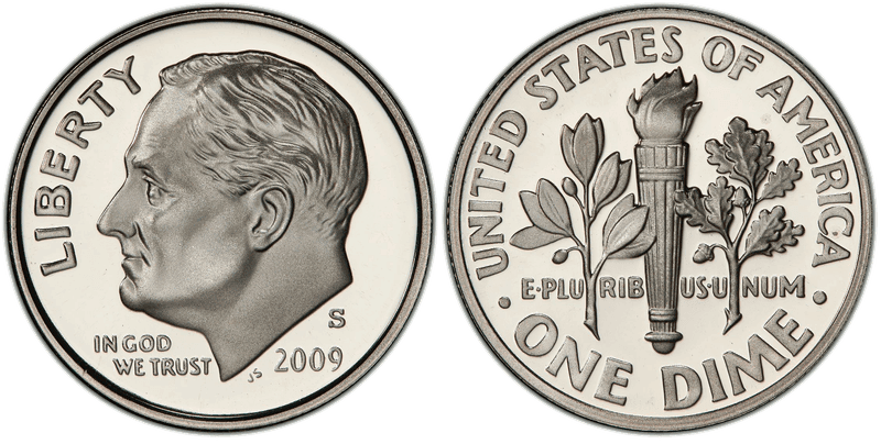 2009 (S) Proof Roosevelt Dime