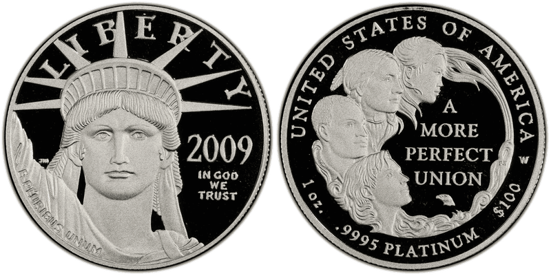 2009 American Eagle One Hundred Dollar Platinum