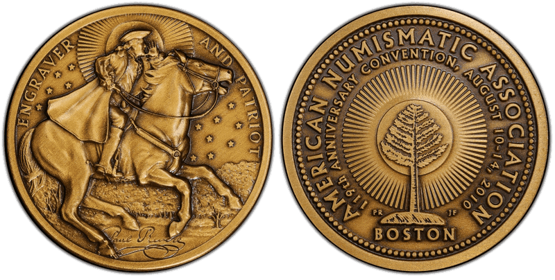 2010 Medal 119th ANA Convention Brass, 39mm