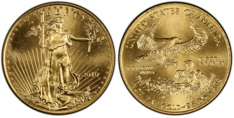 2010 American Eagle Twenty Five Dollar Gold