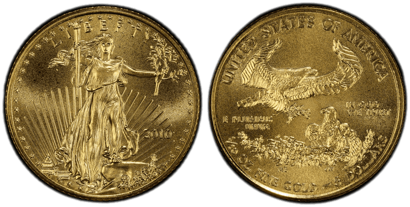 2010 American Eagle Five Dollar Gold