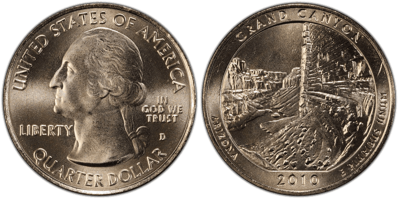 2010 (D) Grand Canyon National Park Satin Finish Quarter
