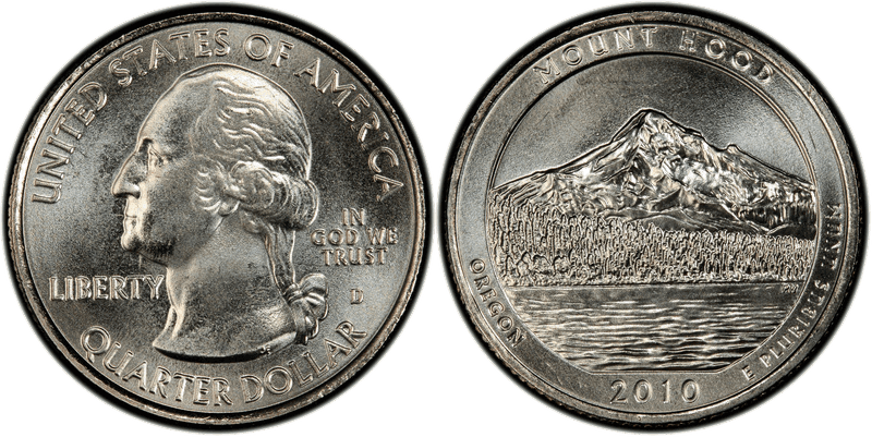 2010 (D) Mount Hood National Park Satin Finish Quarter