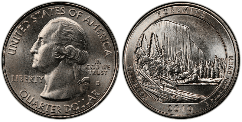 2010 (D) Yosemite National Park Satin Finish Quarter