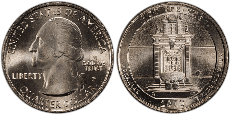 2010 (P) Hot Springs National Park Satin Finish Quarter
