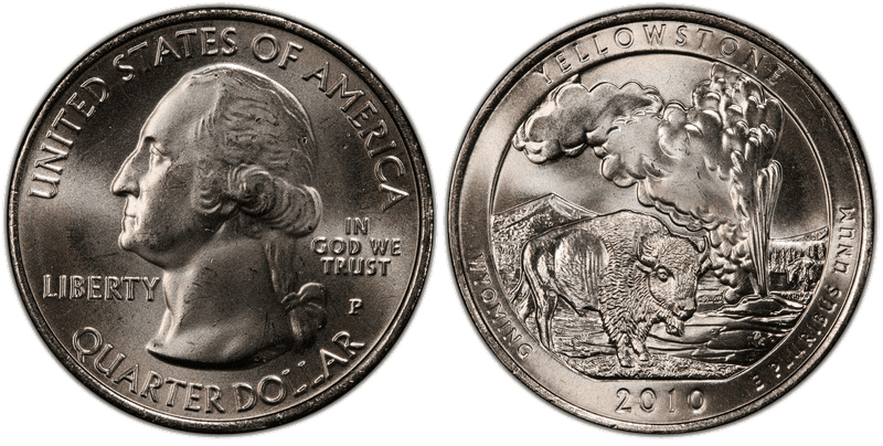 2010 (P) Yellowstone National Park Satin Finish Quarter