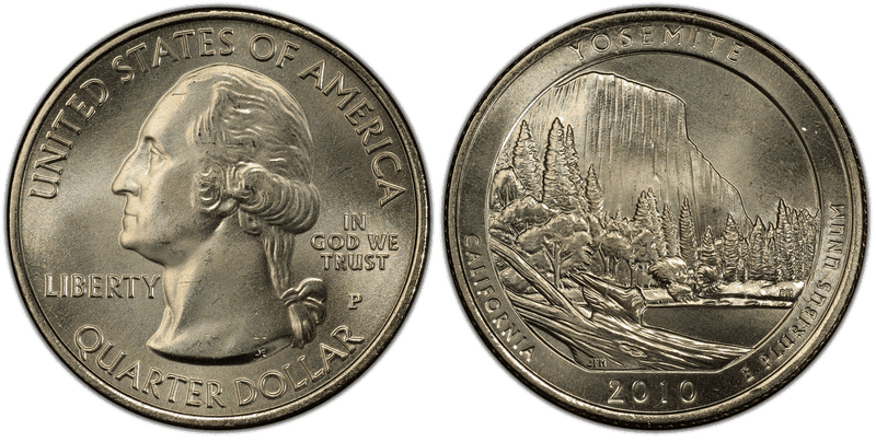 2010 (P) Yosemite National Park Satin Finish Quarter