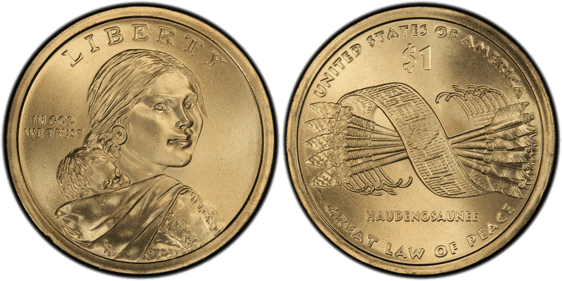 2010 (P) Satin Finish Native American Dollar - Position B
