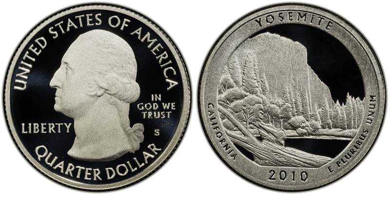 2010 (S) Proof Yosemite National Park - Silver Quarter