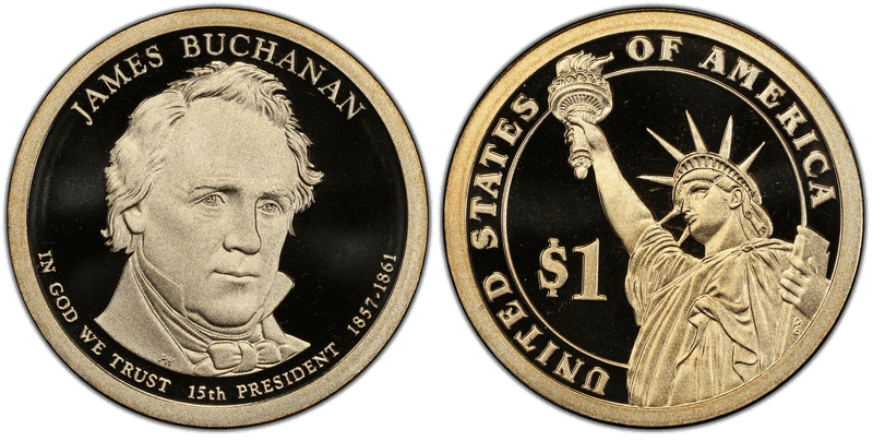2010 (S) Proof Presidential Dollar - James Buchanan