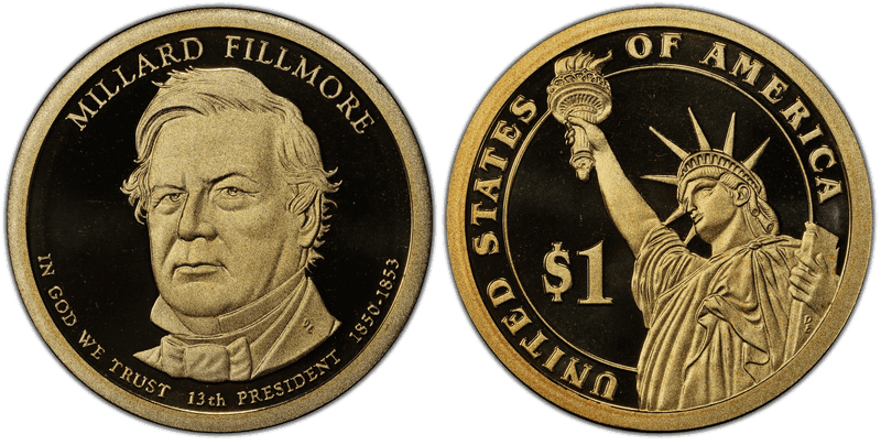 2010 (S) Proof Presidential Dollar - Millard Fillmore