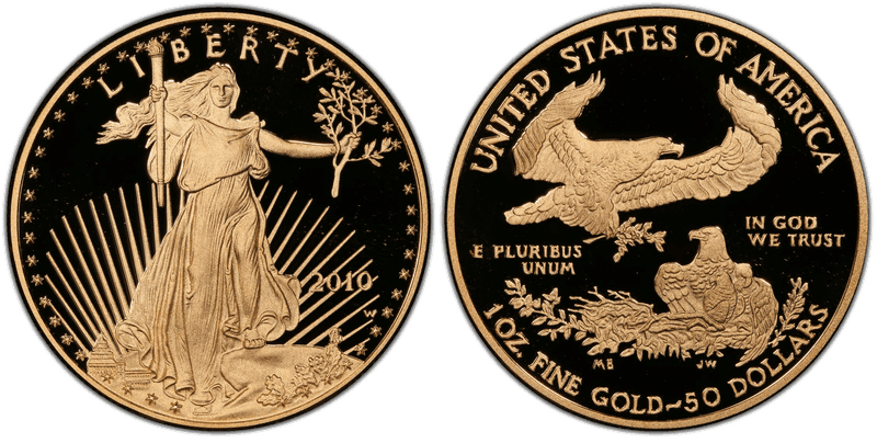 2010 (W) Proof American Eagle Fifty Dollar Gold