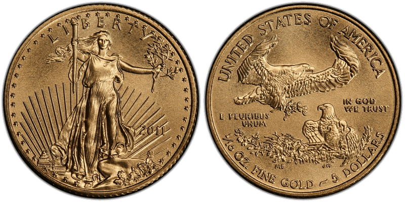 2011 American Eagle Five Dollar Gold