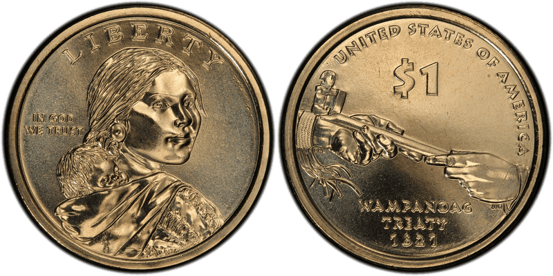2011 (D) Native American Dollar - Position B