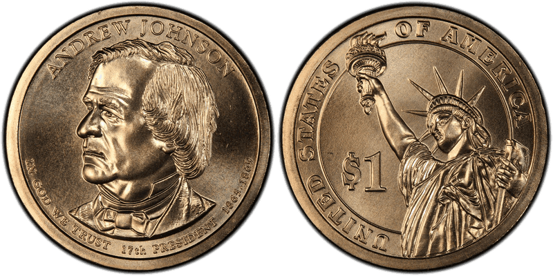 2011 (P) Presidential Dollar - Andrew Johnson, Position A