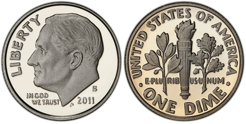 2011 (S) Proof Roosevelt Dime