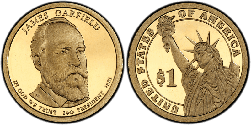 2011 (S) Proof Presidential Dollar - James Garfield