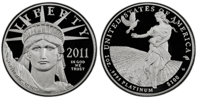 2011 American Eagle One Hundred Dollar Platinum