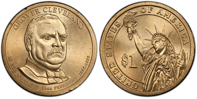 2012 (P) Presidential Dollar - Grover Cleveland 22nd, Position A