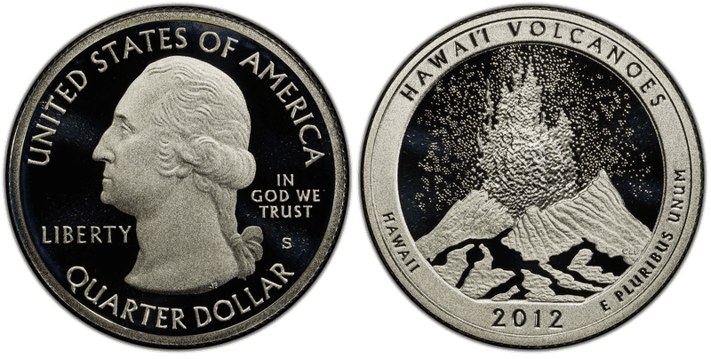 2012 (S) Proof HI Volcanoes National Park - Silver Quarter
